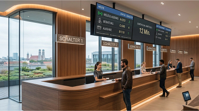 Digital Signage Bürger-Aufrufsystem im Bürgeramt