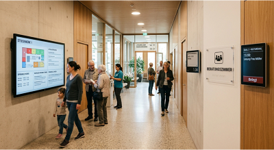 meovis Digital Signage Gesamtlösung Kommunen und Behörden