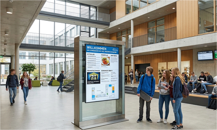 Digital Signage Vertretungsplan Display Schule