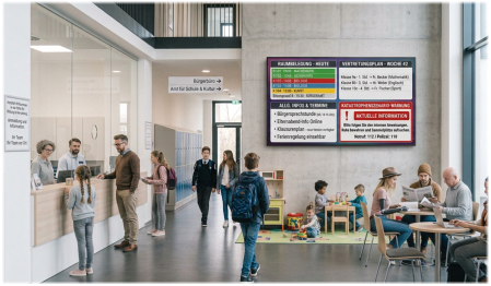 Displaylösung Großdisplay für Schulen & Universitäten