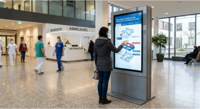 Digital Signage Wegeleitsystem für Krankenhaus & Unikliniken
