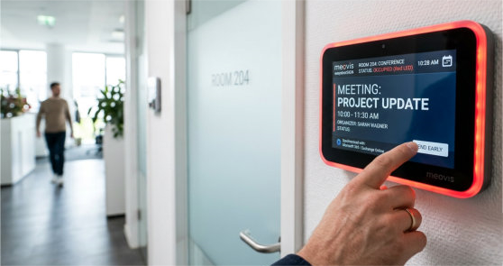 meovis EasyDoorSign Digitales Türschild zur Miete